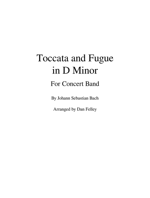 Toccata and Fugue in D Minor