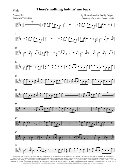 There's Nothing Holdin' Me Back (Arr. Bernardo Thronicke) - Shawn Mendes (Viola Solo)