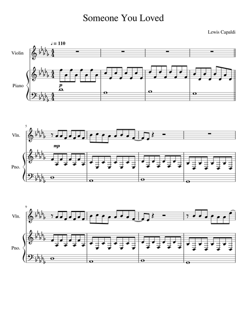 Someone You Loved Violin