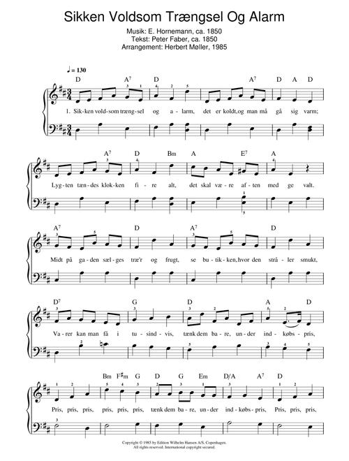 Sikken Voldsom Traengsel Og Alarm (Arr. Herbert Moller) - Emil Horneman (Piano Solo)