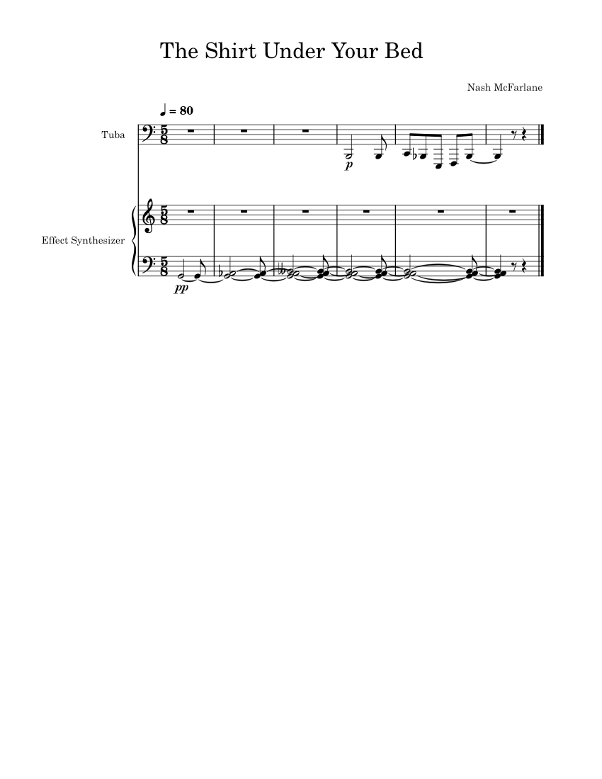 the-shirt-under-your-bed-sheet-music-for-tuba-synthesizer-mixed-duet