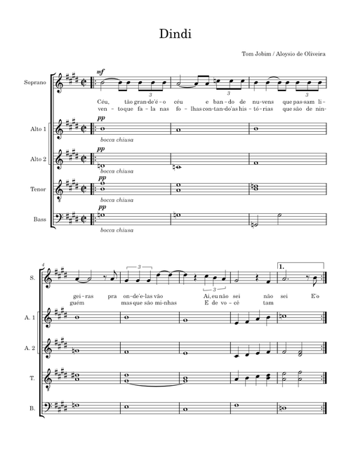 Dindi – Antonio Carlos Jobim, Aloysio de Oliveira