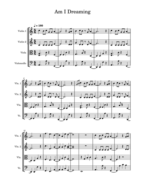 Am I Dreaming (Arr. Taehyuk Yang) - Metro Boomin (String Quartet)