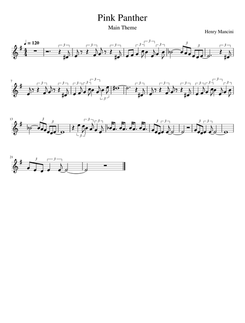 The Pink Panther – Henry Mancini