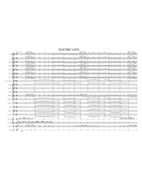 Electric Love (Arr. Emily Foltz) - BORNS (Marching Band)