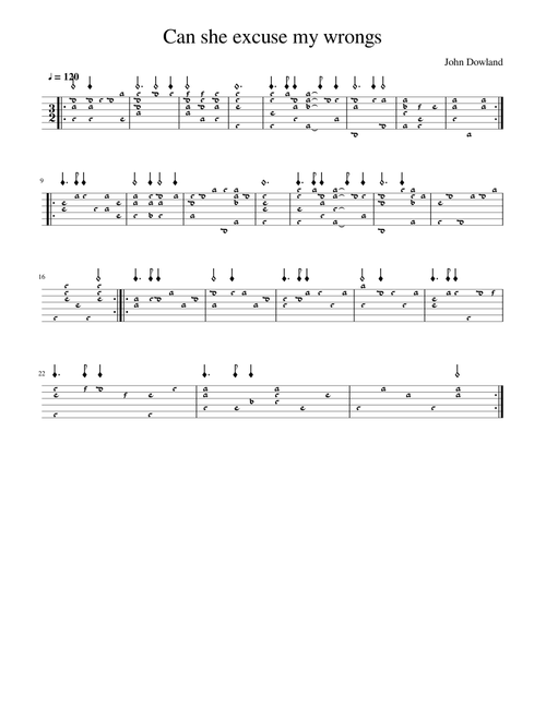 Dowland - Can she excuse my wrongs