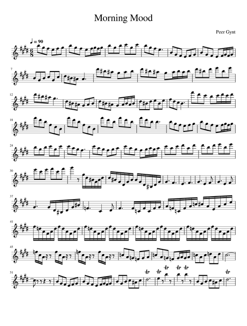 Morning mood – Peer Gynt