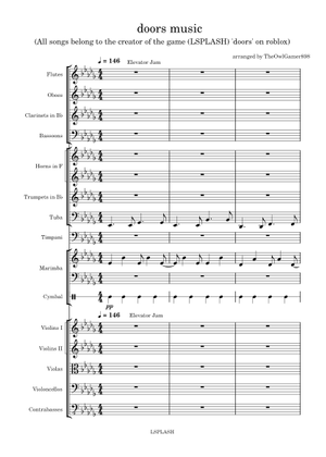 Elevator Jam – LSPLASH Doors Elevator Trumpet Version Sheet Music for ...