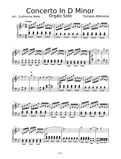 Oboe Concerto in D minor, Op.9 No.2 – Tomaso Albinoni Tomaso Albinoni Concerto In D Minor