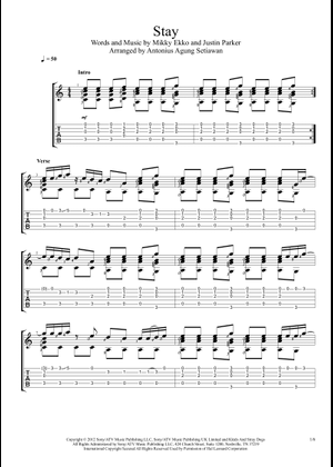 Rihanna Stay Chords Guitar