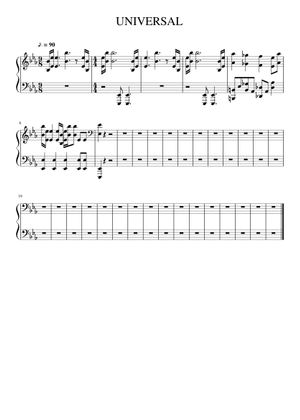 Universal Studios Logo Fanfare/Theme– Brian Tyler/ Arr. Derek Z. Sheet ...