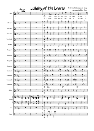Lullaby of the Leaves (Lead sheet with lyrics ) Sheet Music with