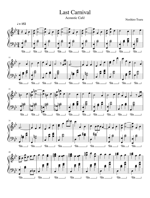 Last Carnival (Piano Solo)