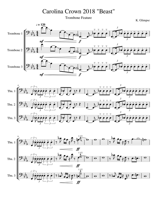 Carolina Crown 2018 Beast Trombone Feature