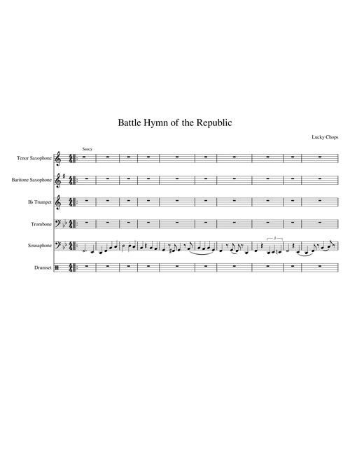 Battle Hymn - The Lucky Chops (FULL SCORE)