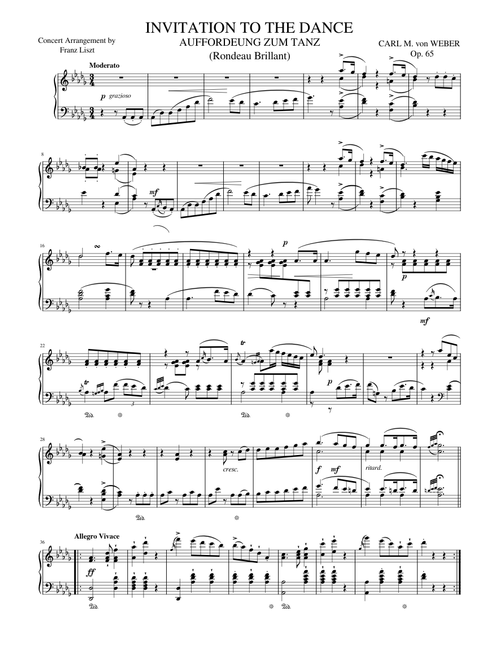 Aufforderung zum Tanz Op. 65, J. 260 – Carl Maria von Weber