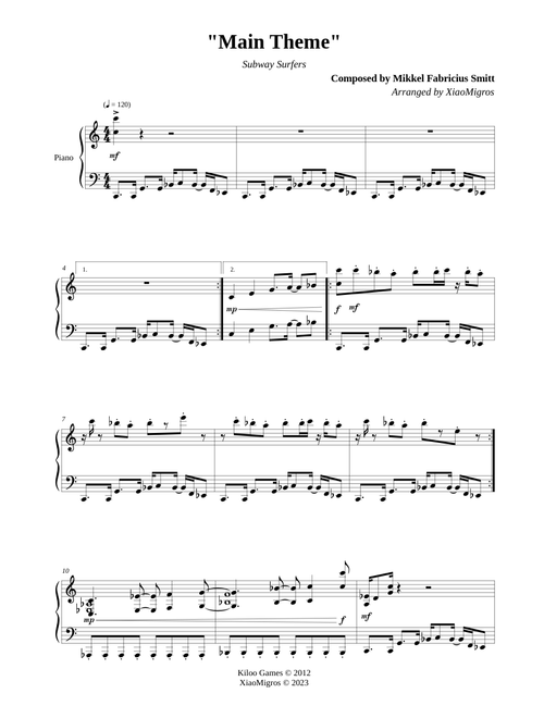 Subway Surfers - Main Theme
