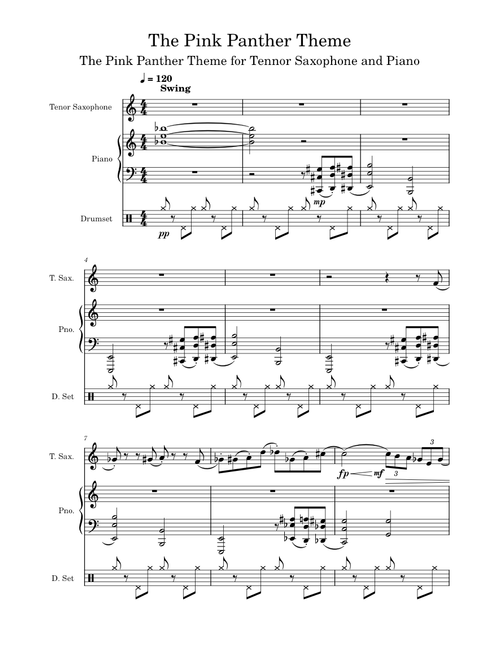 The Pink Panther – Henry Mancini The Pink Panther Theme