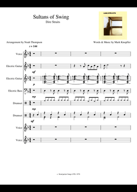 Free Dire Straits sheet music | Download PDF or print on MuseScore.com