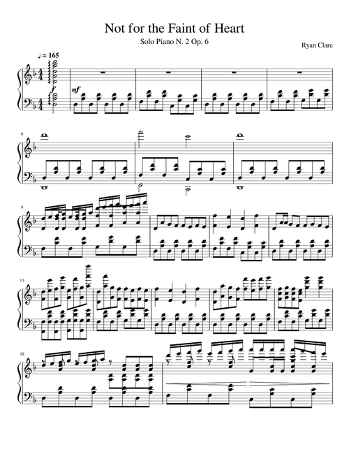 Not for the Faint of Heart - Epic face melting impossible to play piano music
