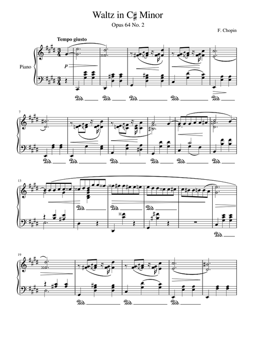 Waltz in C# minor Op.64, No. 2