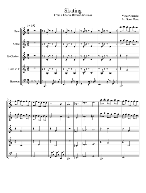 Skating for Woodwind quintet