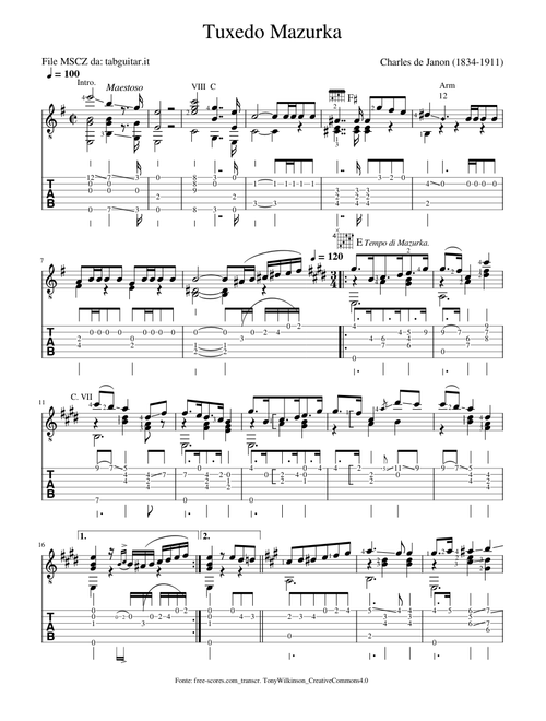 Tuxedo Mazurka – Charles de Janon