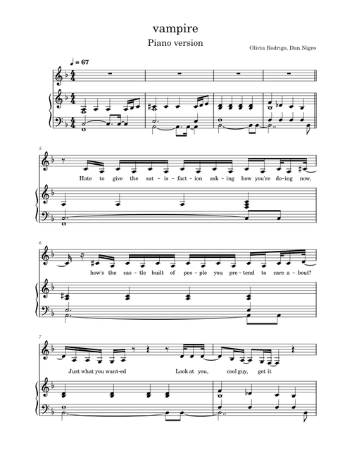 Vampire – Olivia Rodrigo vampire - Olivia Rodrigo