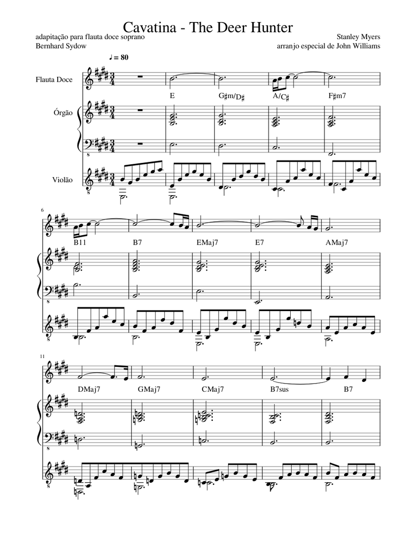 cavatina-deer-hunter-sheet-music-for-organ-guitar-bass-guitar