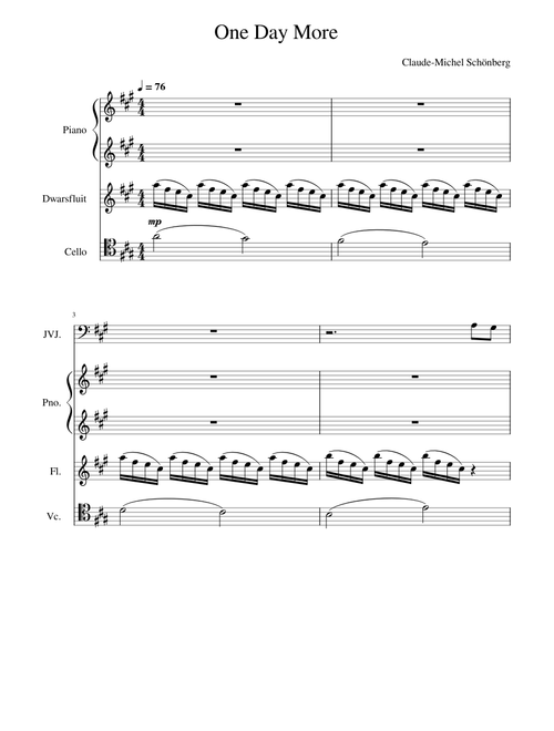 One Day More (from Les Miserables)