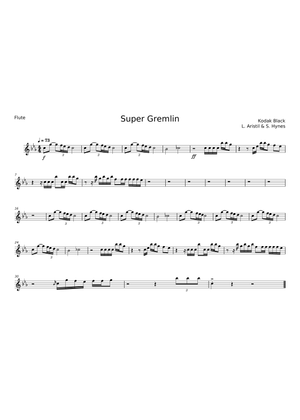 Super Gremlin - Kodak Black Sheet Music for Piano (Solo) easy ...