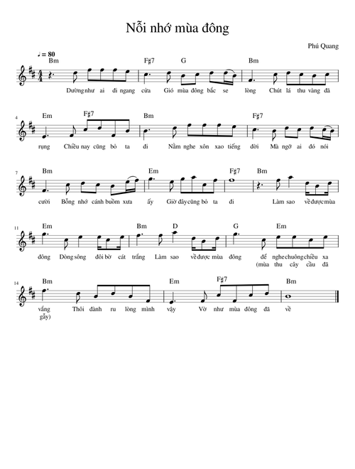 Nỗi nhớ mùa đông