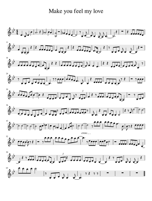 make you feel my love – Adele. Violín