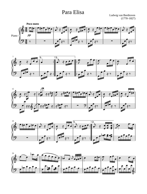 Para_Elisa L.V.Beethoven