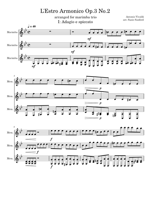 L'Estro Armonico Op.3 No.2 (movement one)