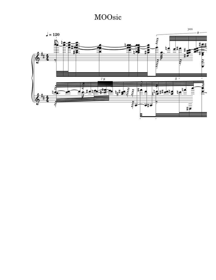 Moo Sheet music for Piano (Solo) | Musescore.com