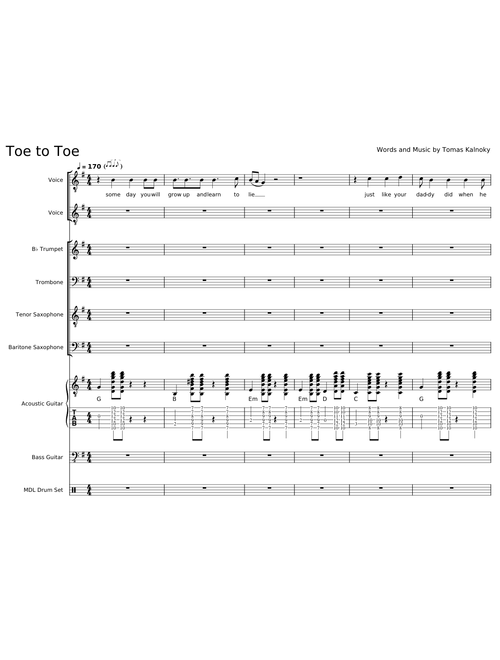 Toe to Toe - Streetlight Manifesto (WIP)