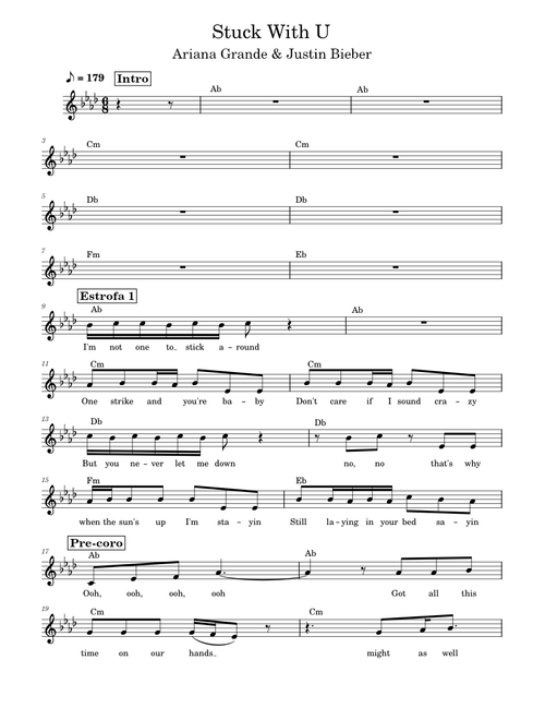 Stuck With U – Ariana Grande Stuck With U - AG