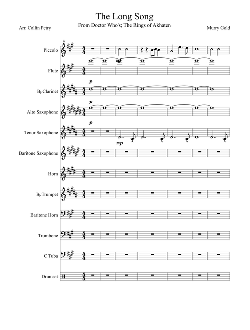 The Long Song ~ One of the First Original Arrangements for this song~ Finally done (sort of)