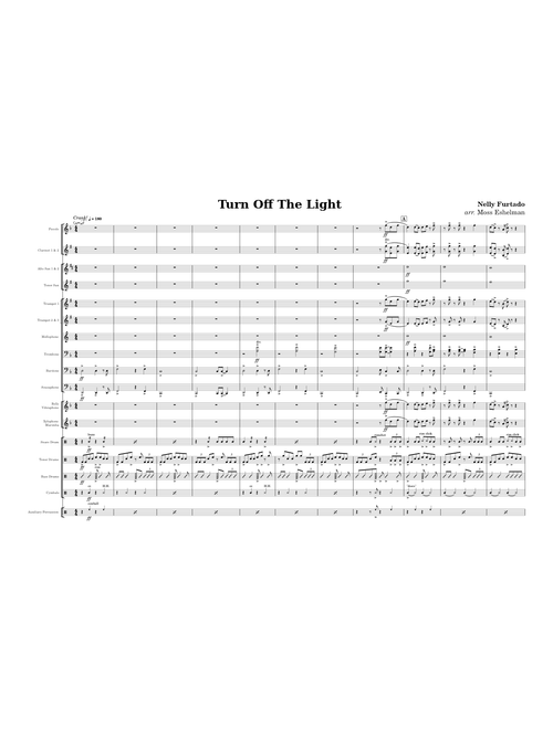 Turn Off The Light (Pep Band Arrangement)