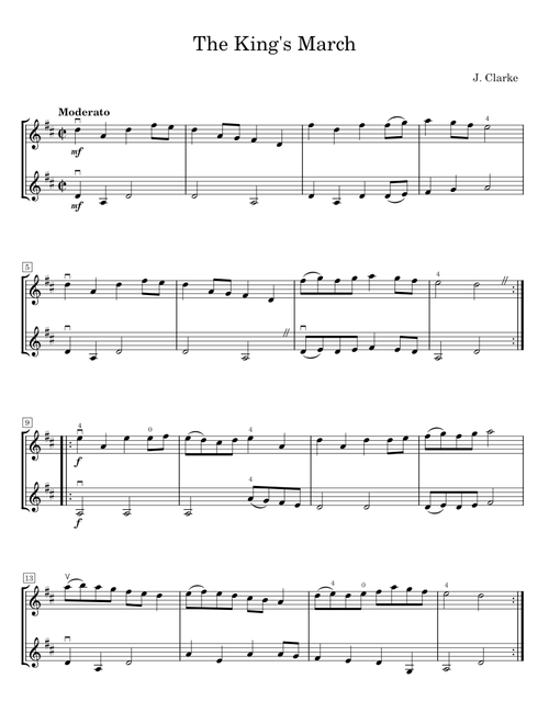 The King's March - J. Clarke
