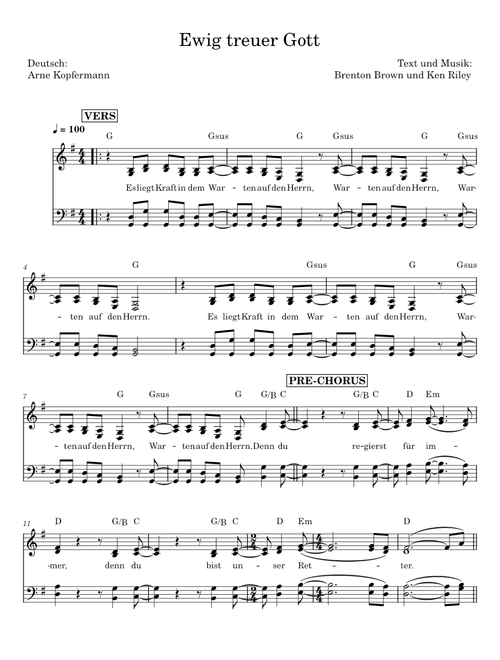 Ewig treuer Gott - Brenton Brown