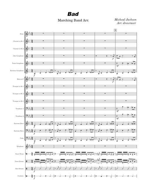 Bad : Marching Band Arr.