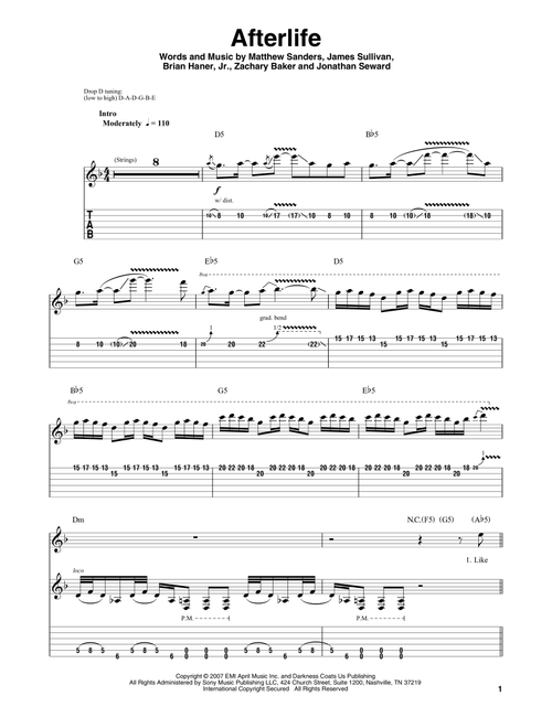Afterlife - Avenged Sevenfold (Guitar Tab Play-Along)
