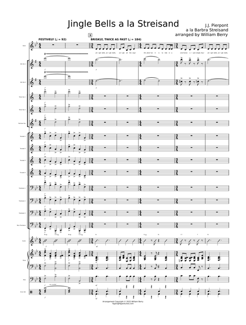 Jingle Bells a la Streisand - James Pierpont/arr. by William Berry