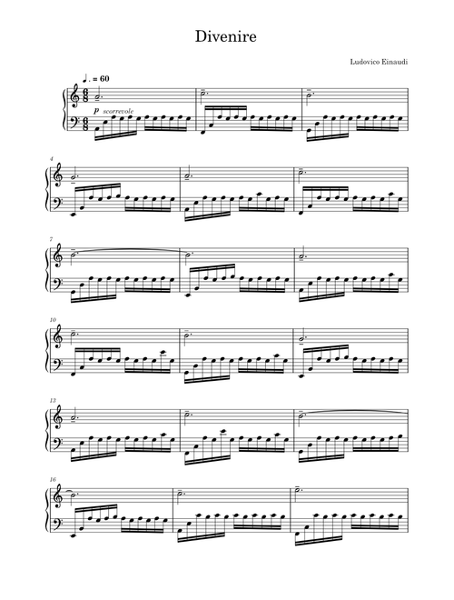 Divenire - Ludovico Einaudi (Piano Solo)