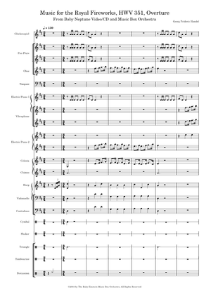 Musica Per I Reali Fuochi D'Artificio HWV 351 - Adattamento Per Organo Solista Di Sandro Carnelos | Spartito Musicale - Foto 7