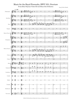 Musica Per I Reali Fuochi D'Artificio HWV 351 - Adattamento Per Organo Solista Di Sandro Carnelos | Spartito Musicale - Foto 7