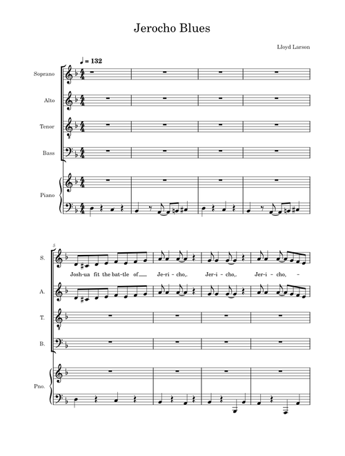 Joshua fit the battle of Jericho – LLOYD LARSON Joshua fit the battle of Jericho – Lloyd Larson