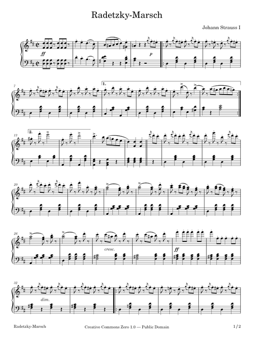 Radetzky March – Johann Strauss I – 1848